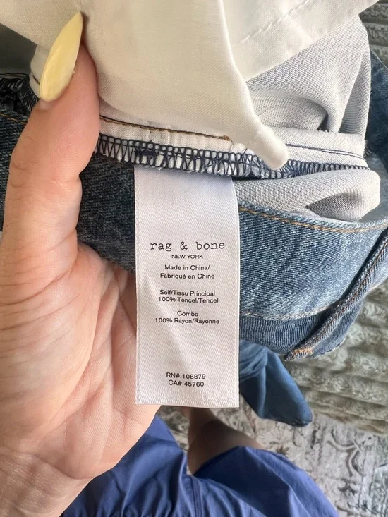 Rag & Bone Liquid Miramar Clara Midi Skirt- Size 26- Like New - Picture 15 of 15